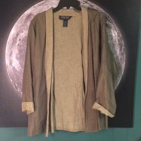 Ellen Tracy Jackets & Blazers - Linda Allard Ellen Tracy silk linen jacket